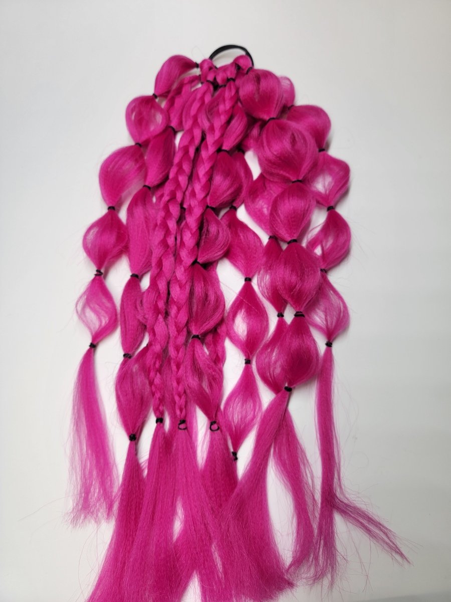Flamingo Fairy Festival Braid Tie In's