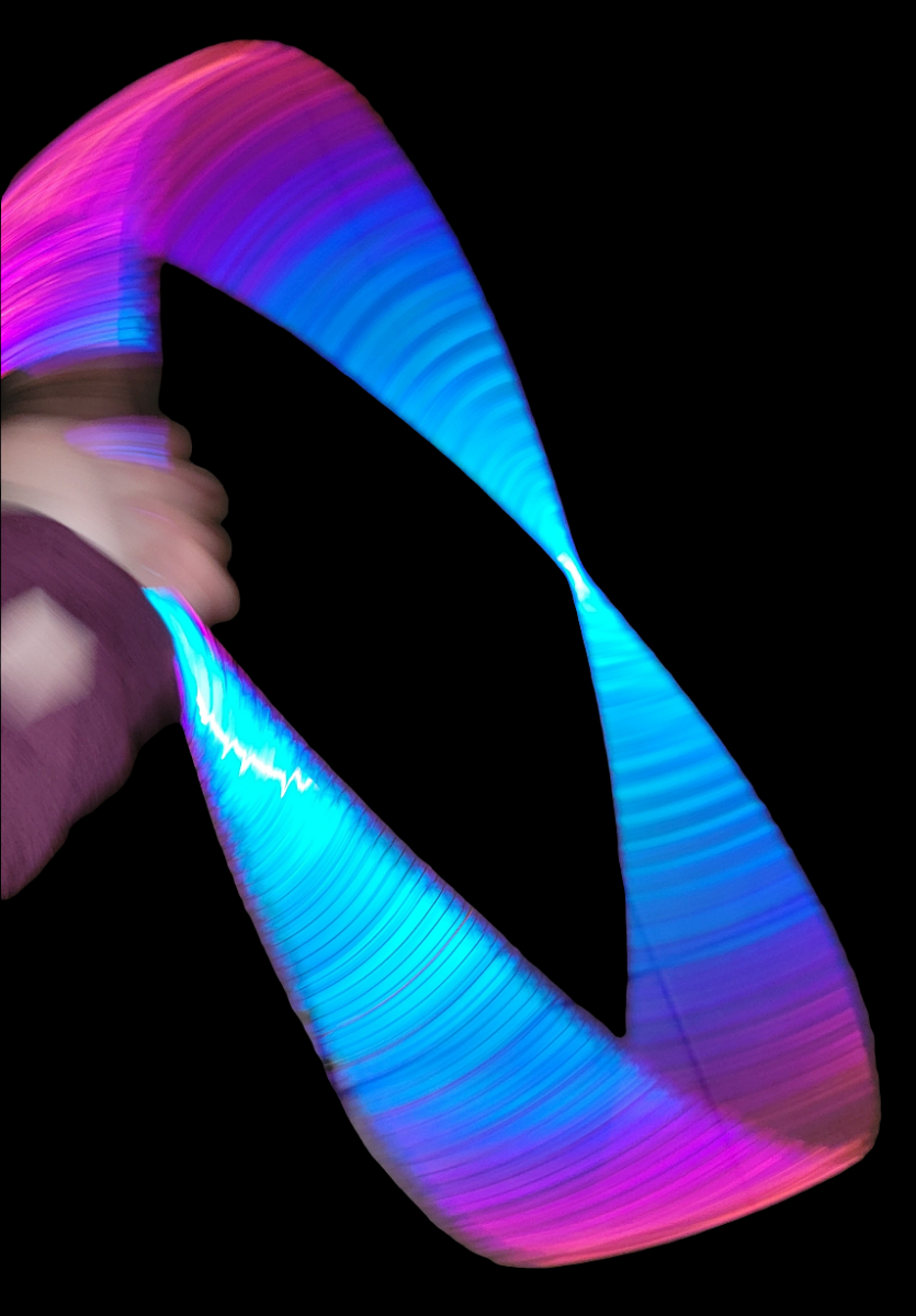 Cyber Sunset Reflective Color Morph Taped Hoop