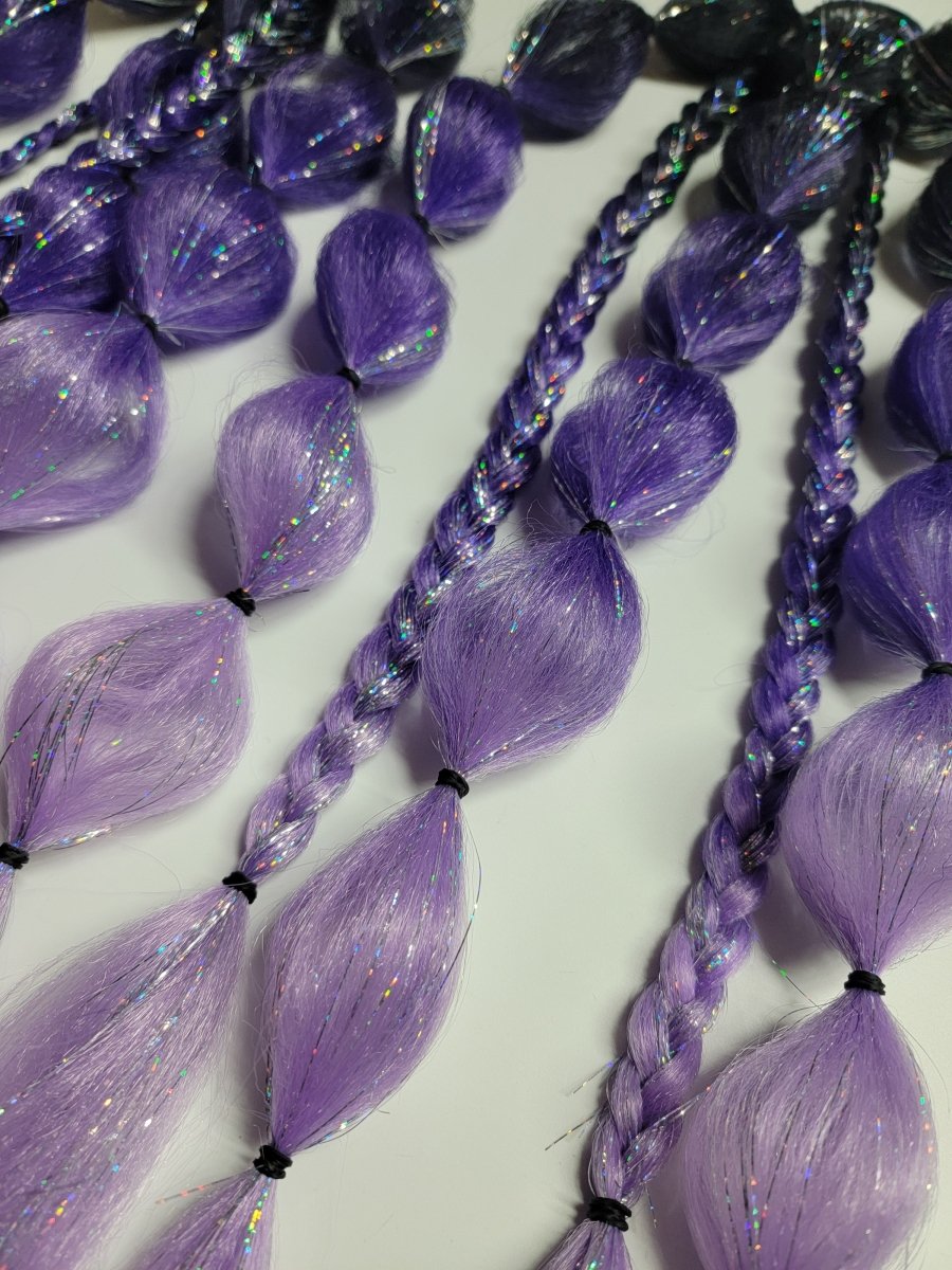 Amethyst Daydream Festival Braid Tie In's