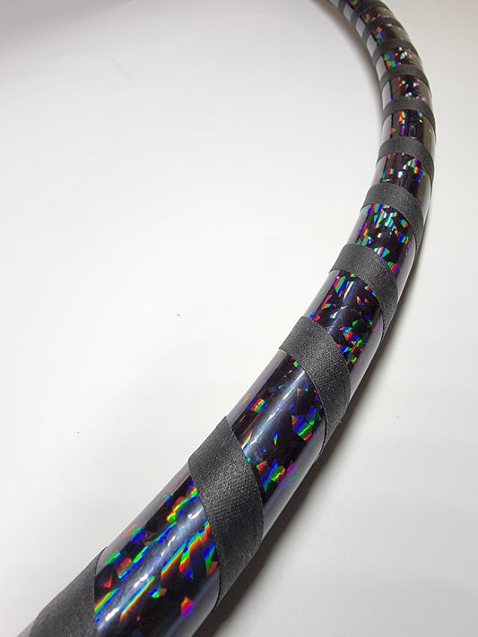 Black Sparkle Beginner Taped Hoop