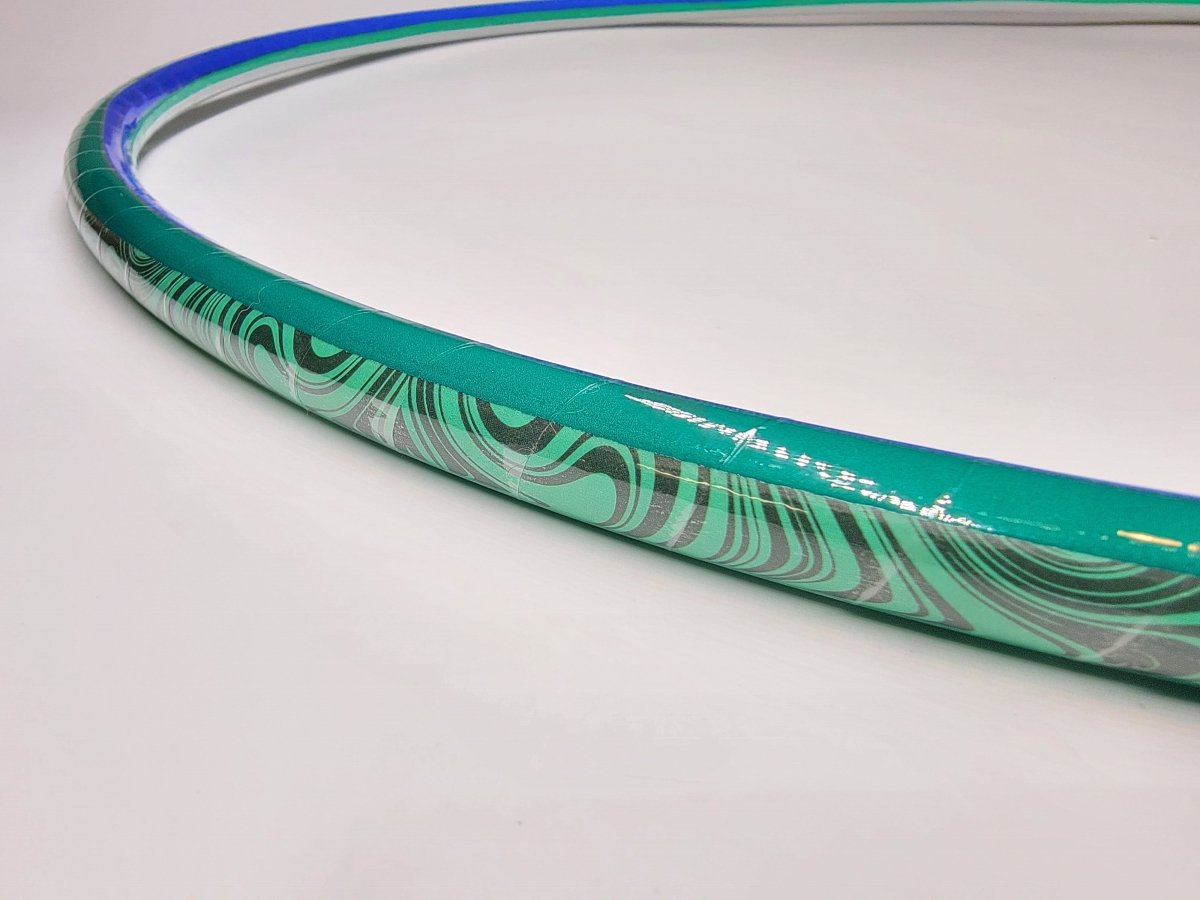 Whimsical Swirls Coinflip Specialty Reflective Taped Hoop