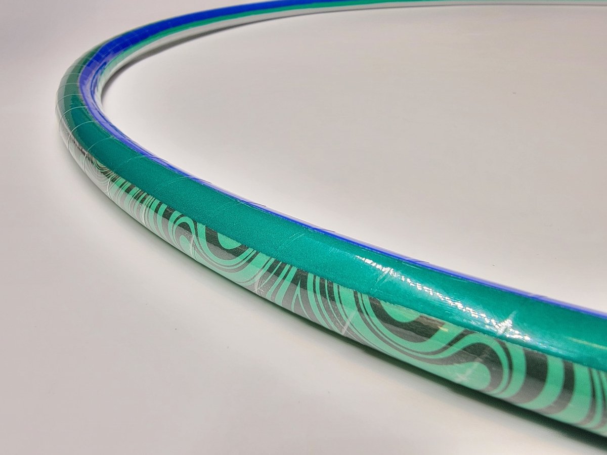 Whimsical Swirls Coinflip Specialty Reflective Taped Hoop