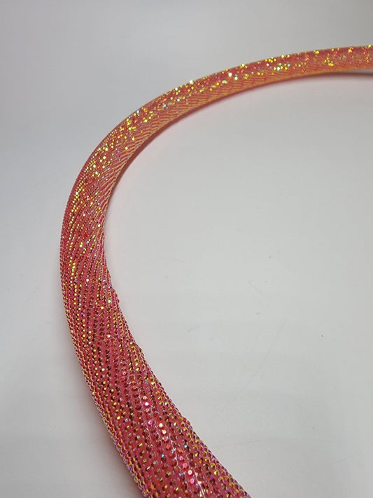 Tequila Sunrise Diamond Taped Hoop