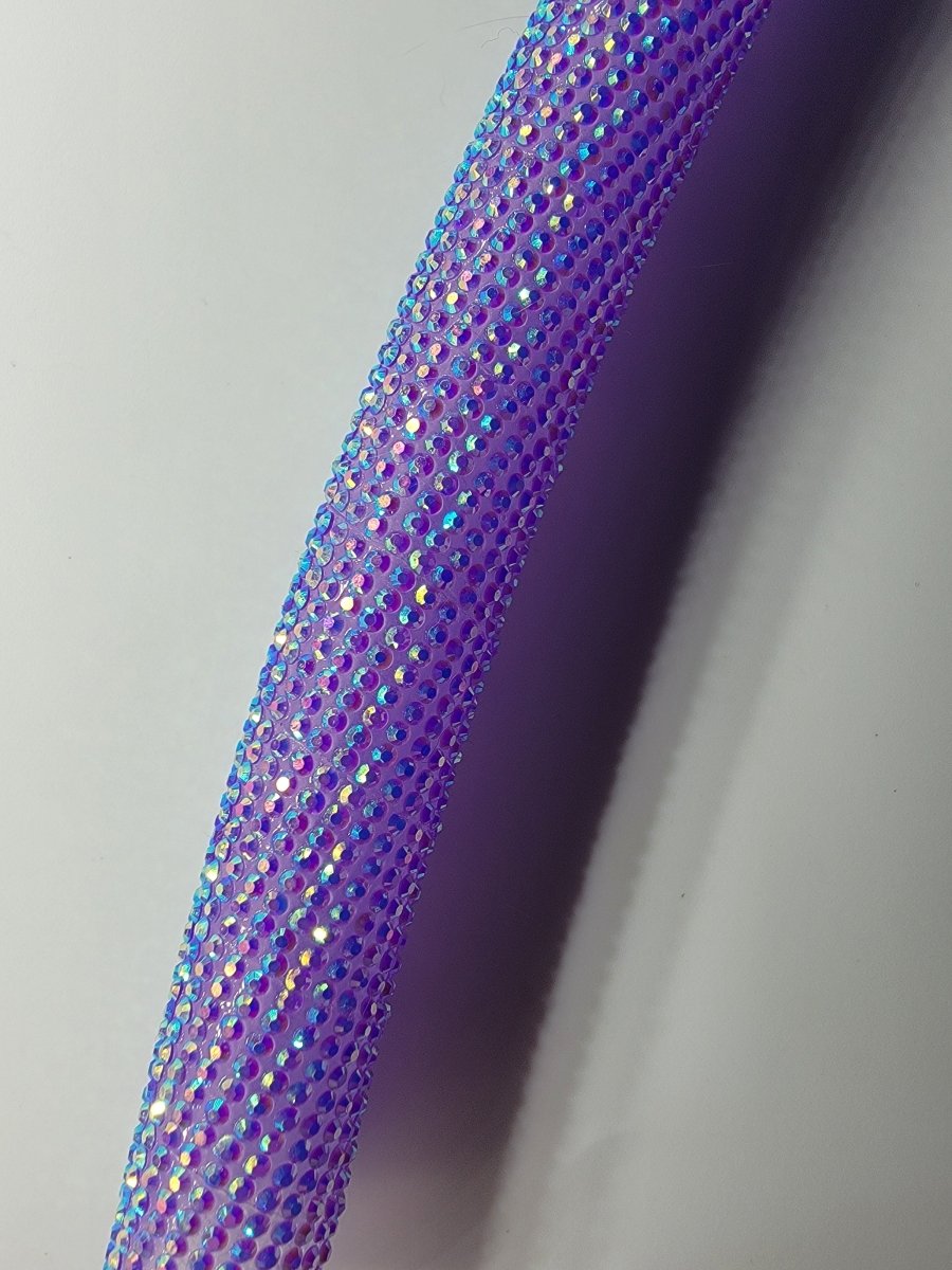 Amethyst Diamond Taped Hoop