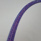 Amethyst Diamond Taped Hoop