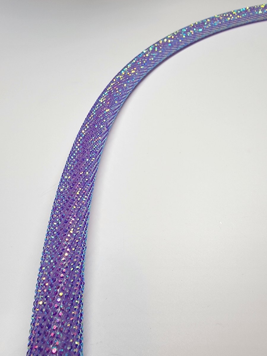 Amethyst Diamond Taped Hoop