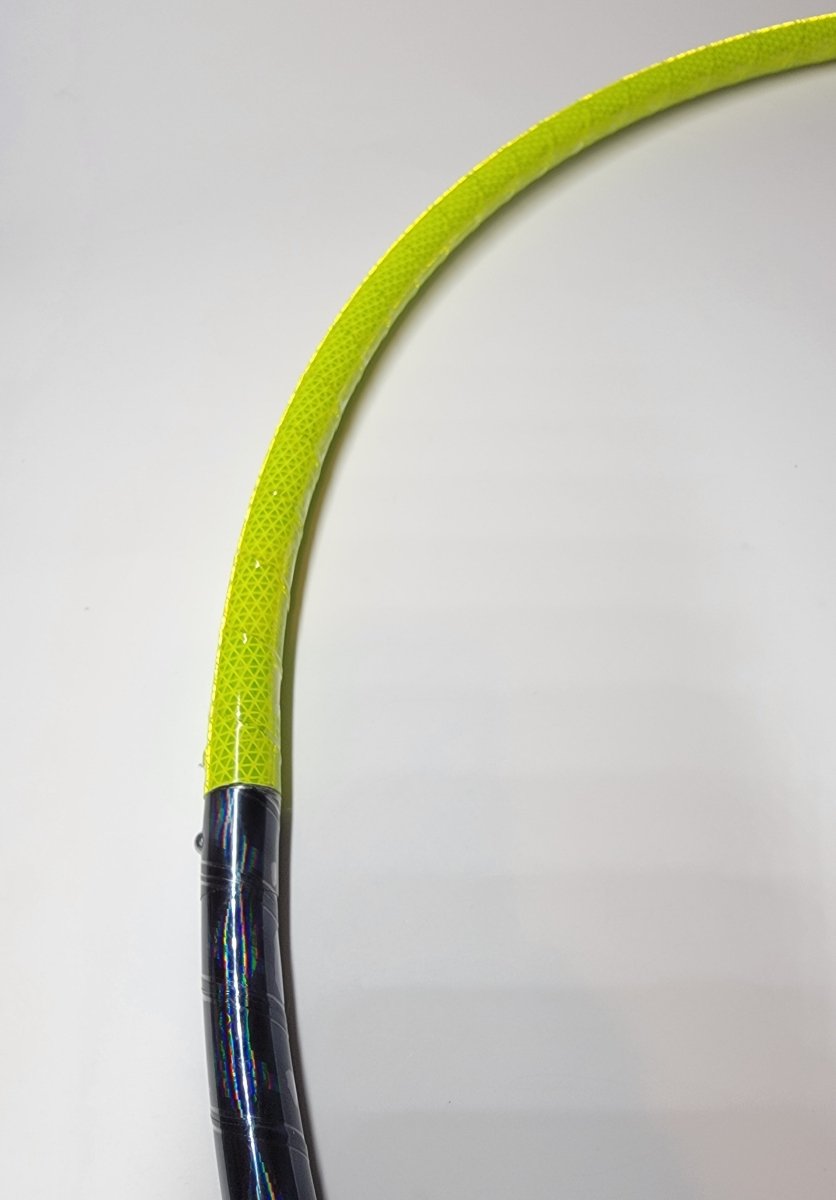 @Cosmic_hulahoes 4 Piece Sectional Reflective Taped Hoop