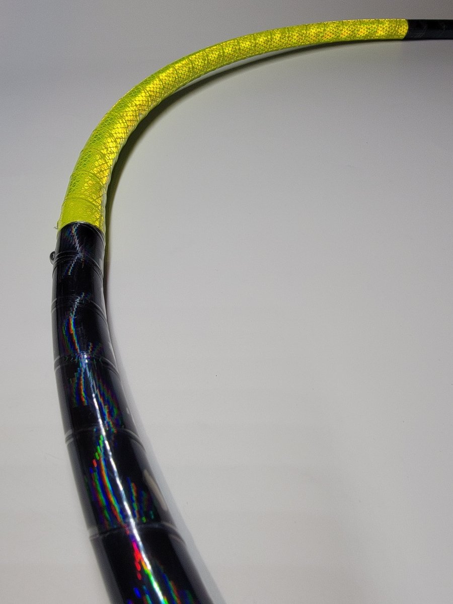 @Cosmic_hulahoes 4 Piece Sectional Reflective Taped Hoop