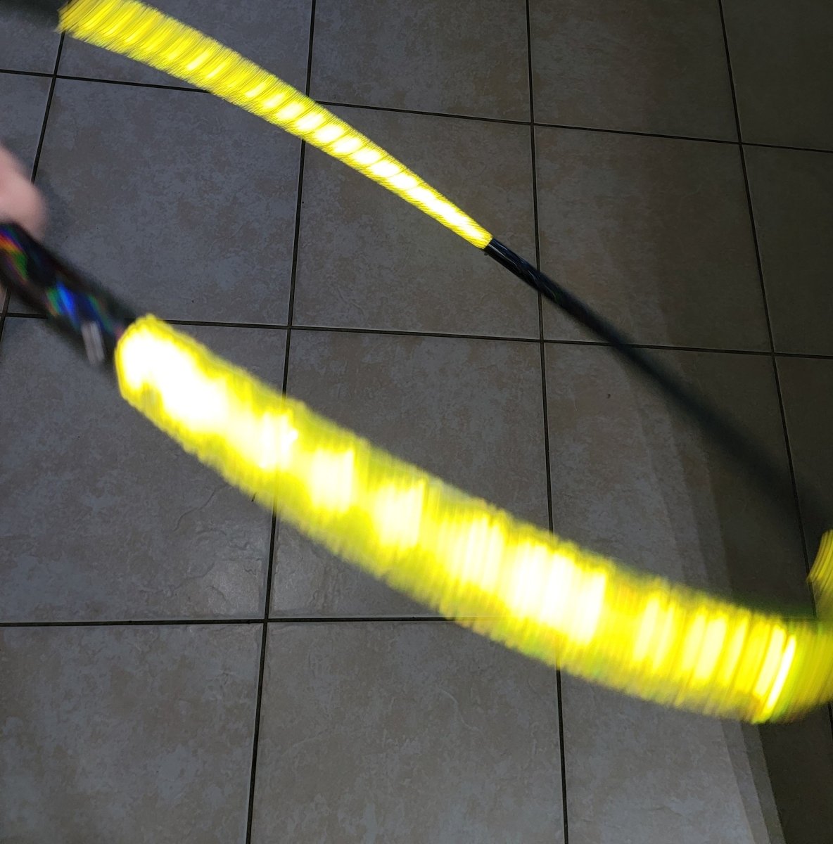 @Cosmic_hulahoes 4 Piece Sectional Reflective Taped Hoop