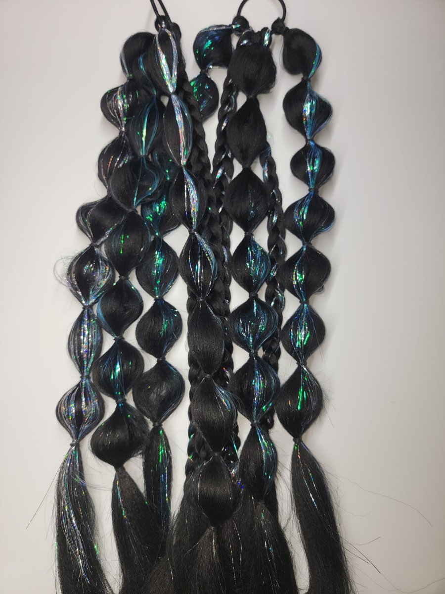 Alien Festival Braid Tie In's