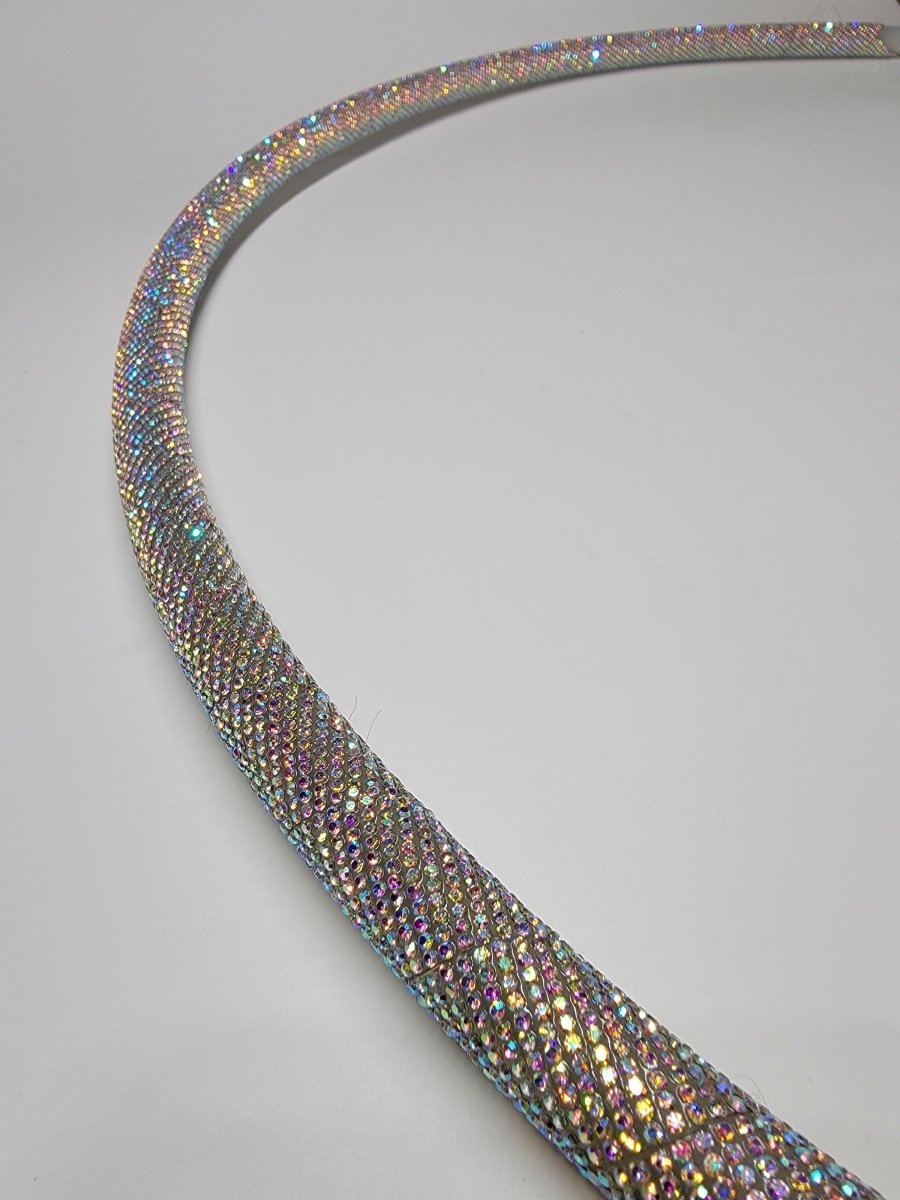 Chanel Diamond Taped Hoop