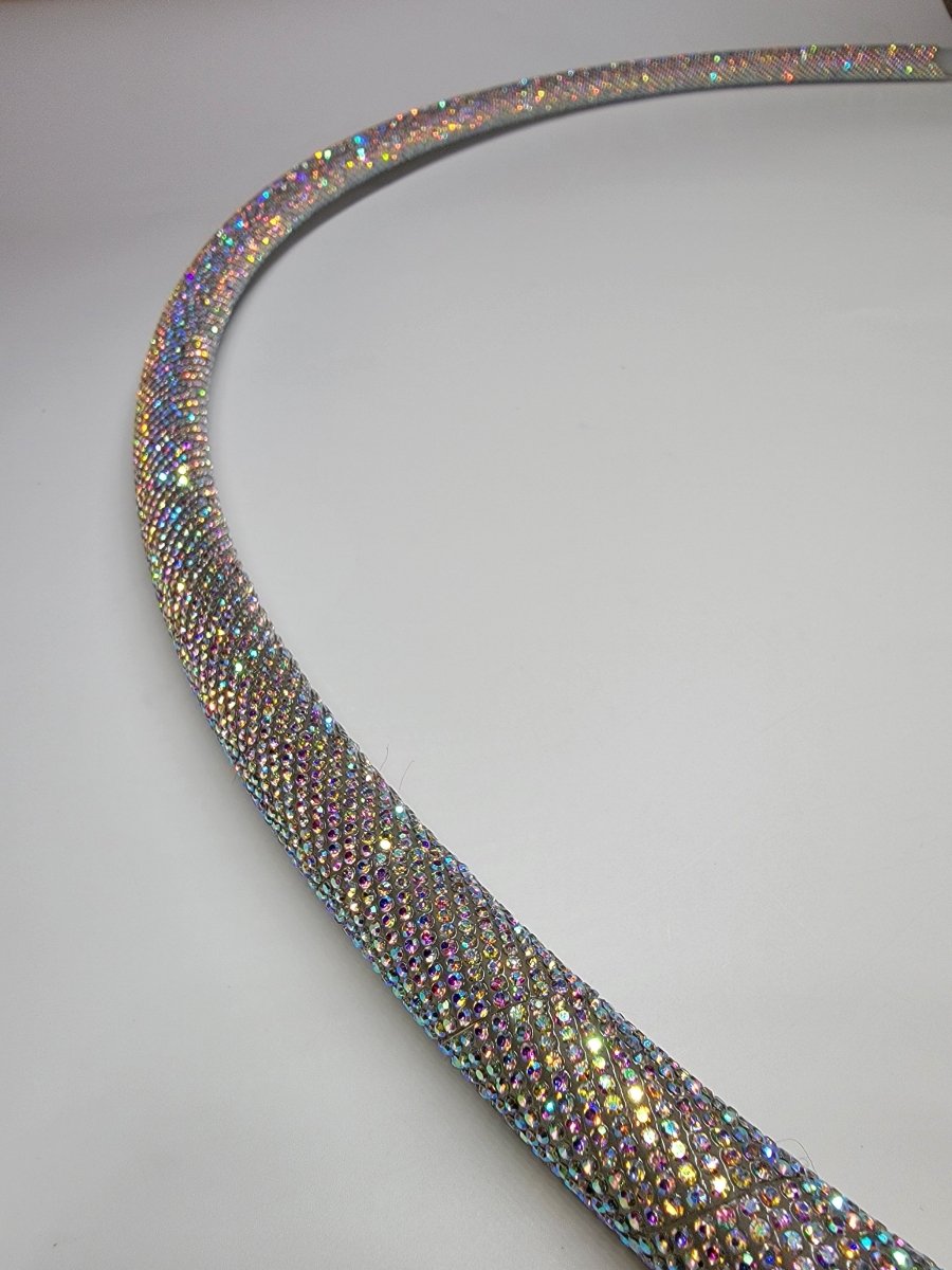 Chanel Diamond Taped Hoop