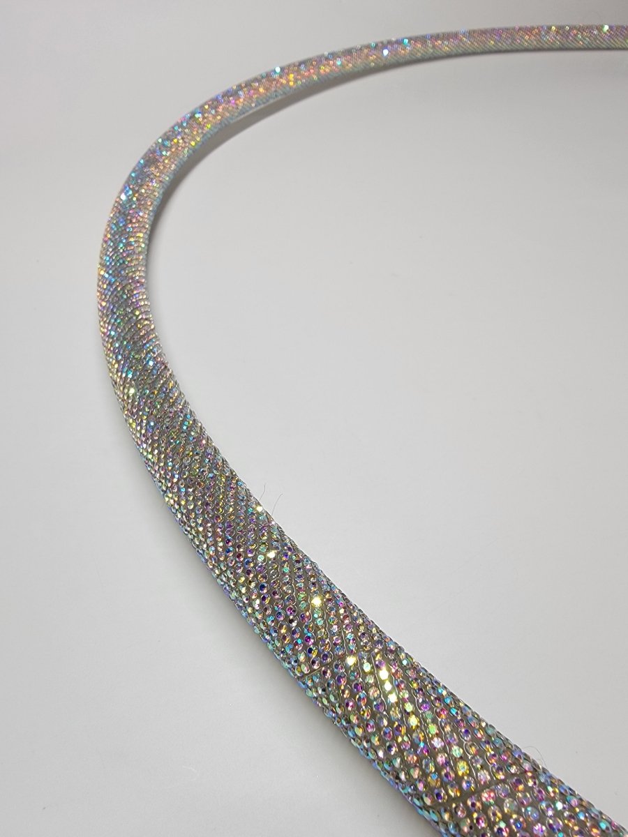 Chanel Diamond Taped Hoop