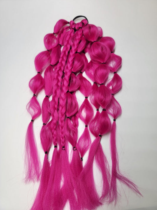 Flamingo Fairy Festival Braid Tie In's
