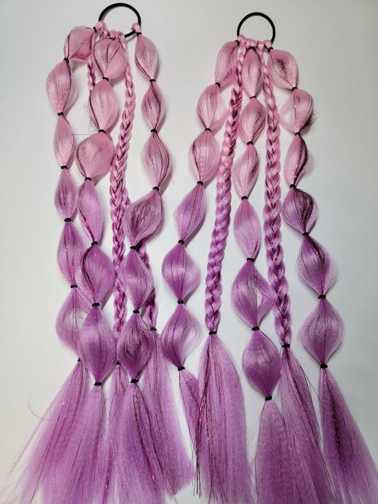 Pink Parade Festival Braid Tie In's