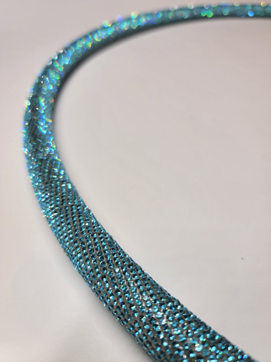 Tear Drop Diamond Taped Hoop