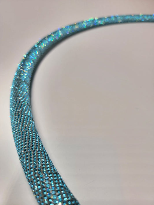 Tear Drop Diamond Taped Hoop