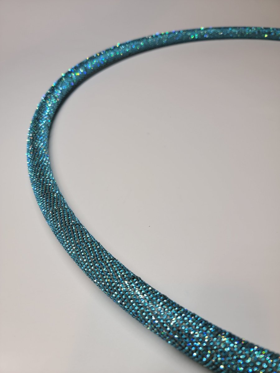Tear Drop Diamond Taped Hoop