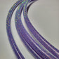 Amethyst Diamond Taped Hoop