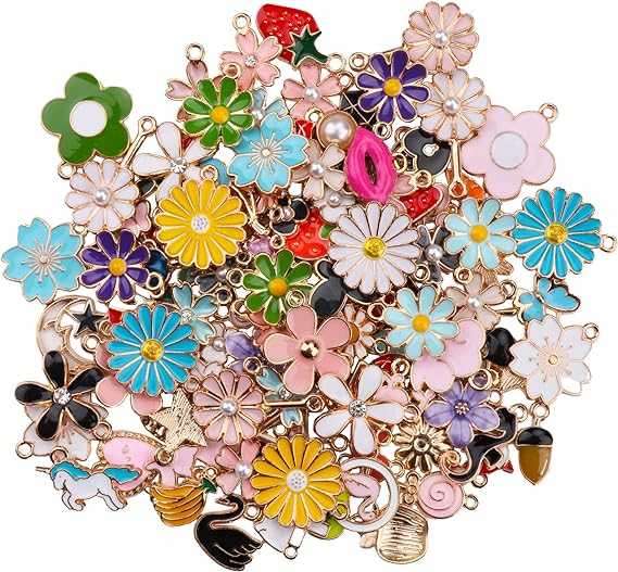 Flower Hair Charms