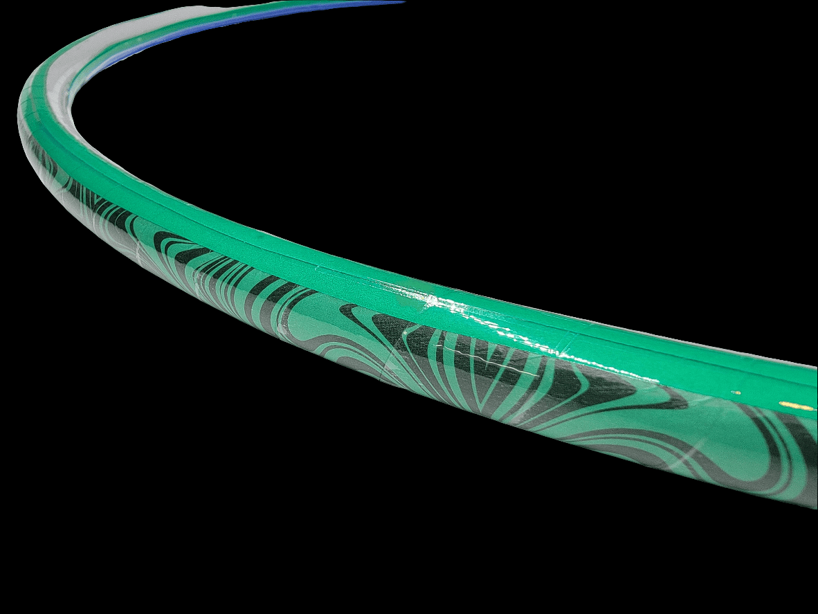 Whimsical Swirls Coinflip Specialty Reflective Taped Hoop