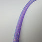 Amethyst Diamond Taped Hoop