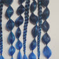 Blue Disco Festival Braid Tie In's