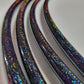 Black Glitter Taped Hula Hoop