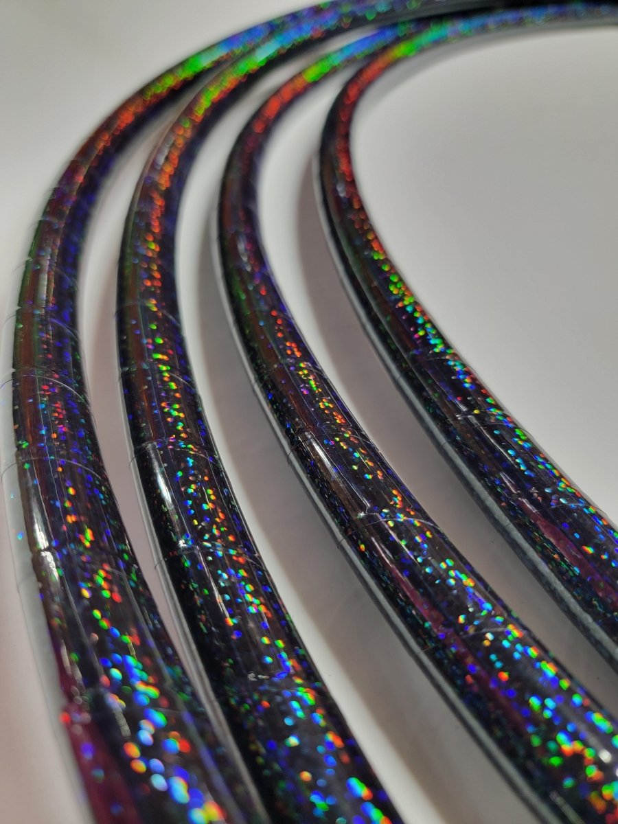 Black Glitter Taped Hula Hoop