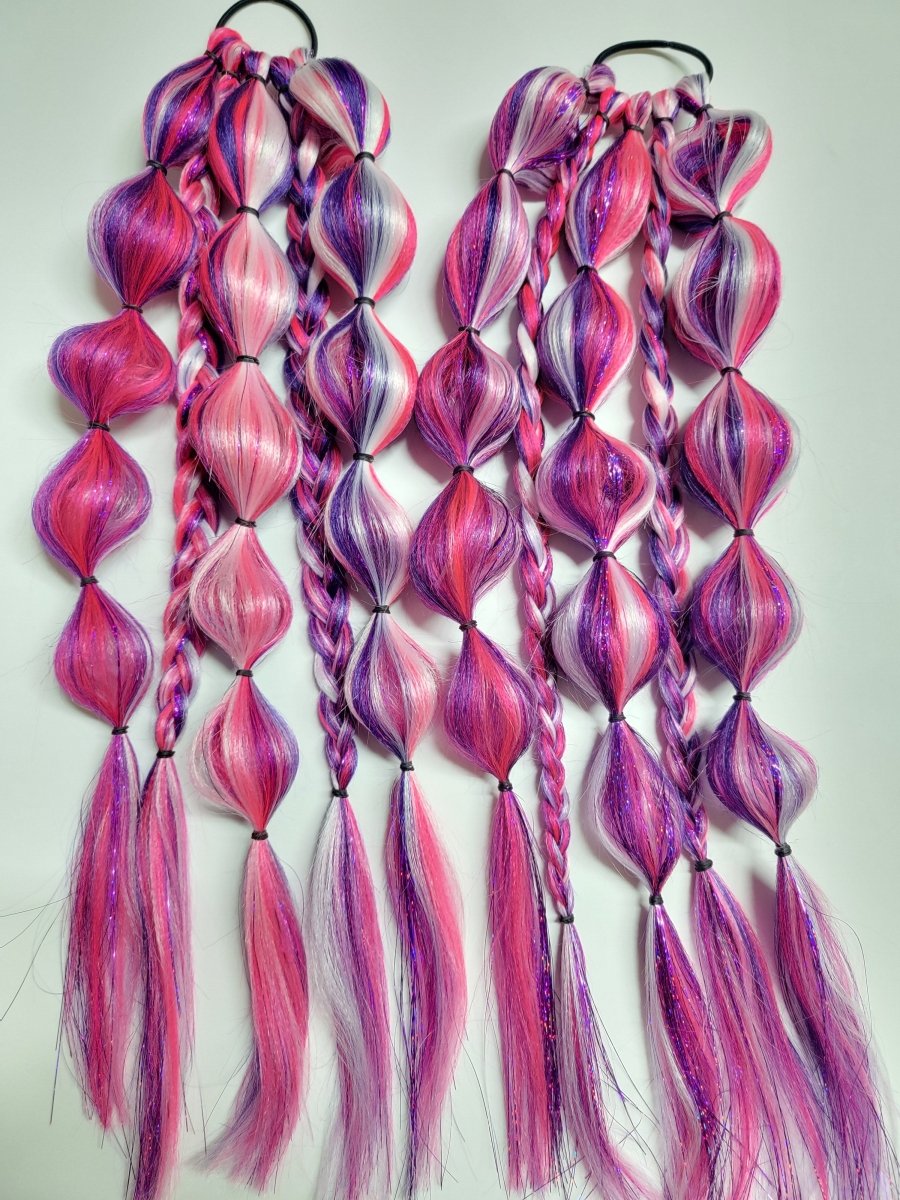 Pink Pony Club Festival Braid Tie In's
