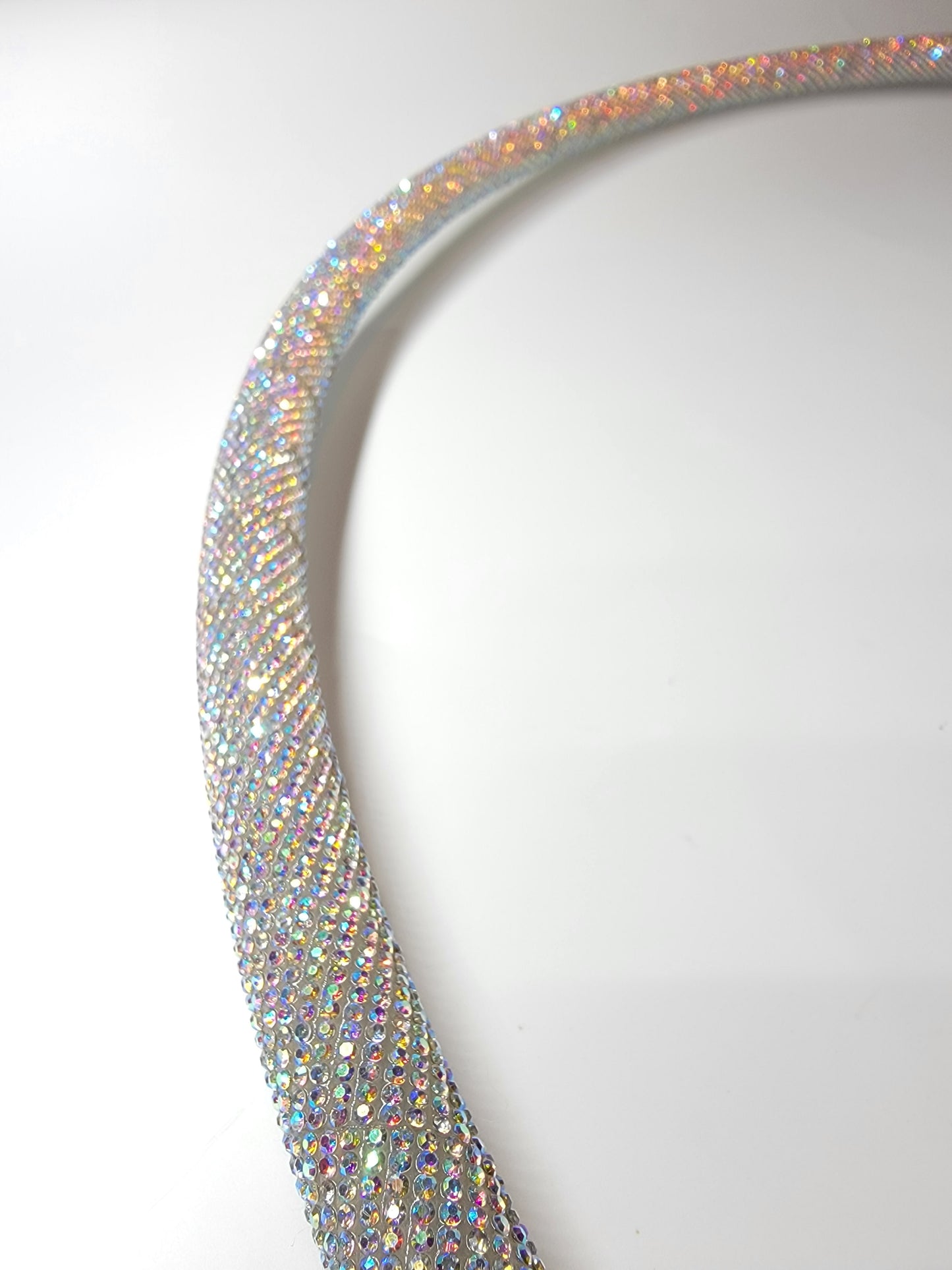 Chanel Diamond Taped Hoop