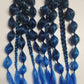 Blue Disco Festival Braid Tie In's