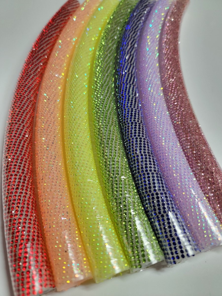 Crushed Rainbow 7 Piece Diamond Taped Sectional Hoop