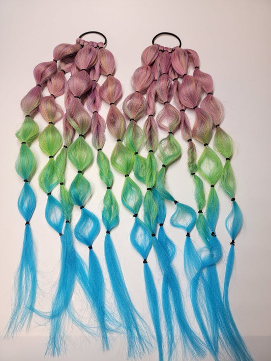 Acid Wash Festival Braid Tie In's