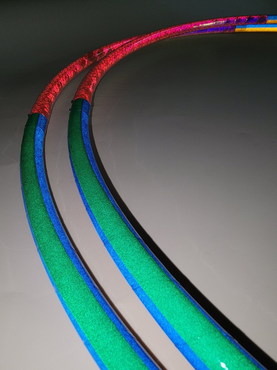 Unicorn Coinflip Specialty Reflective Taped 4 Piece Sectional Hoop
