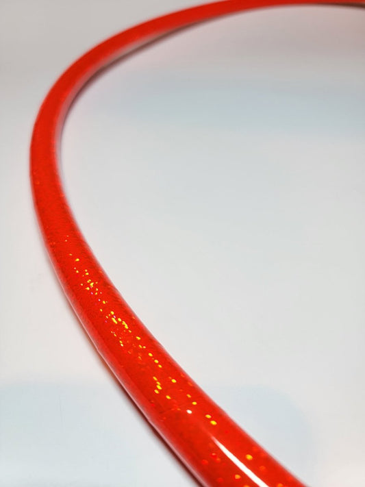 Fluorescent UV Orange Taped Hoop