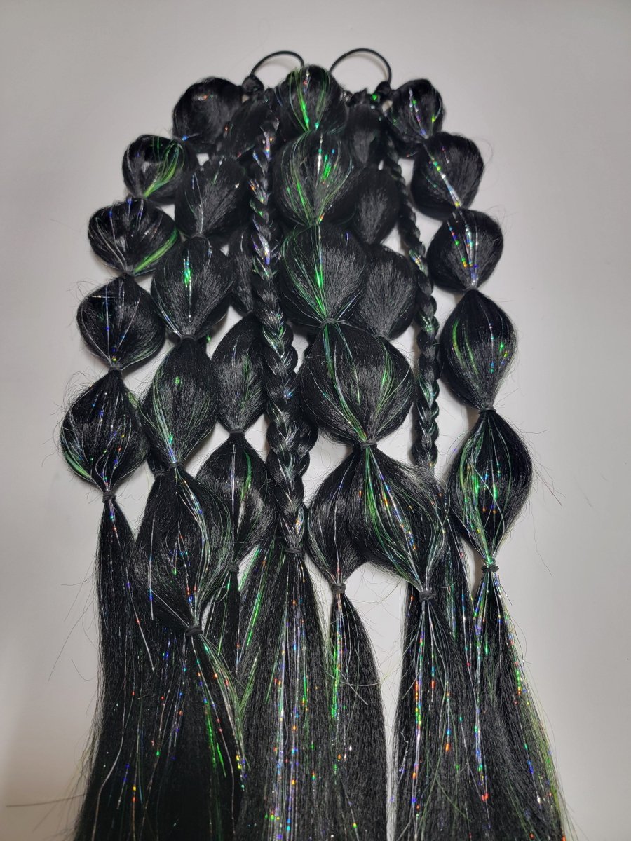 Alien Festival Braid Tie In's