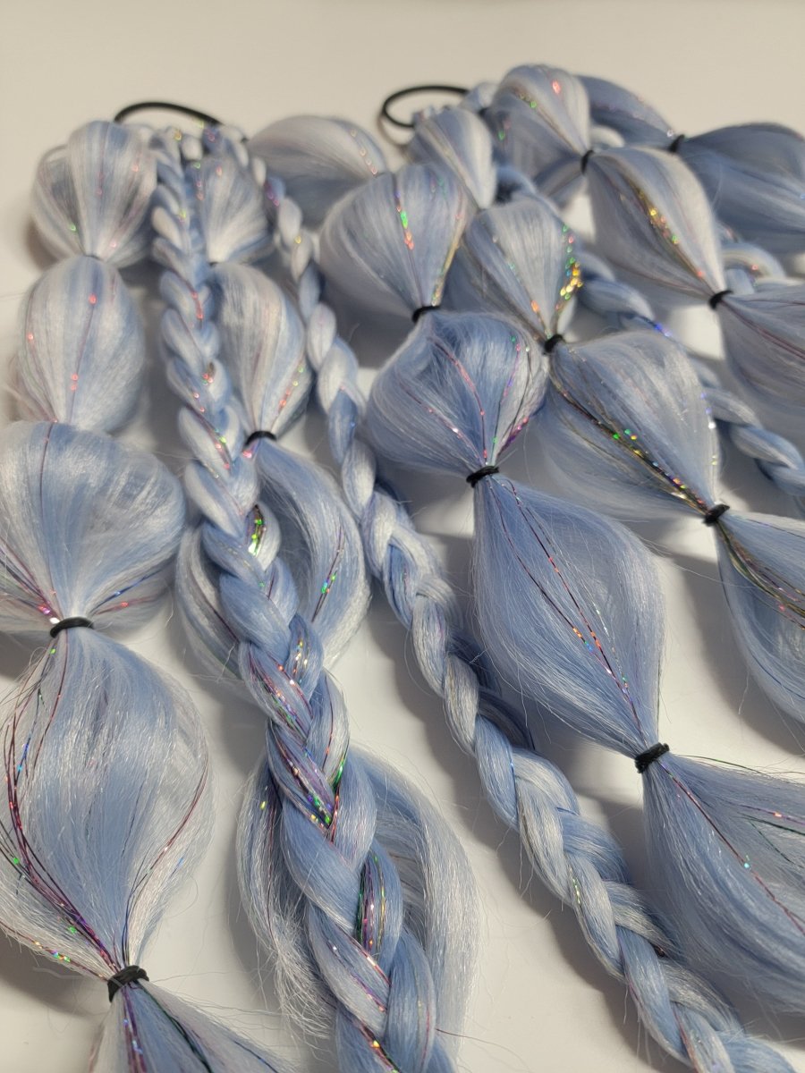 Icy Frost Queen Festival Braid Tie In's