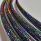 Black Glitter Taped Hula Hoop