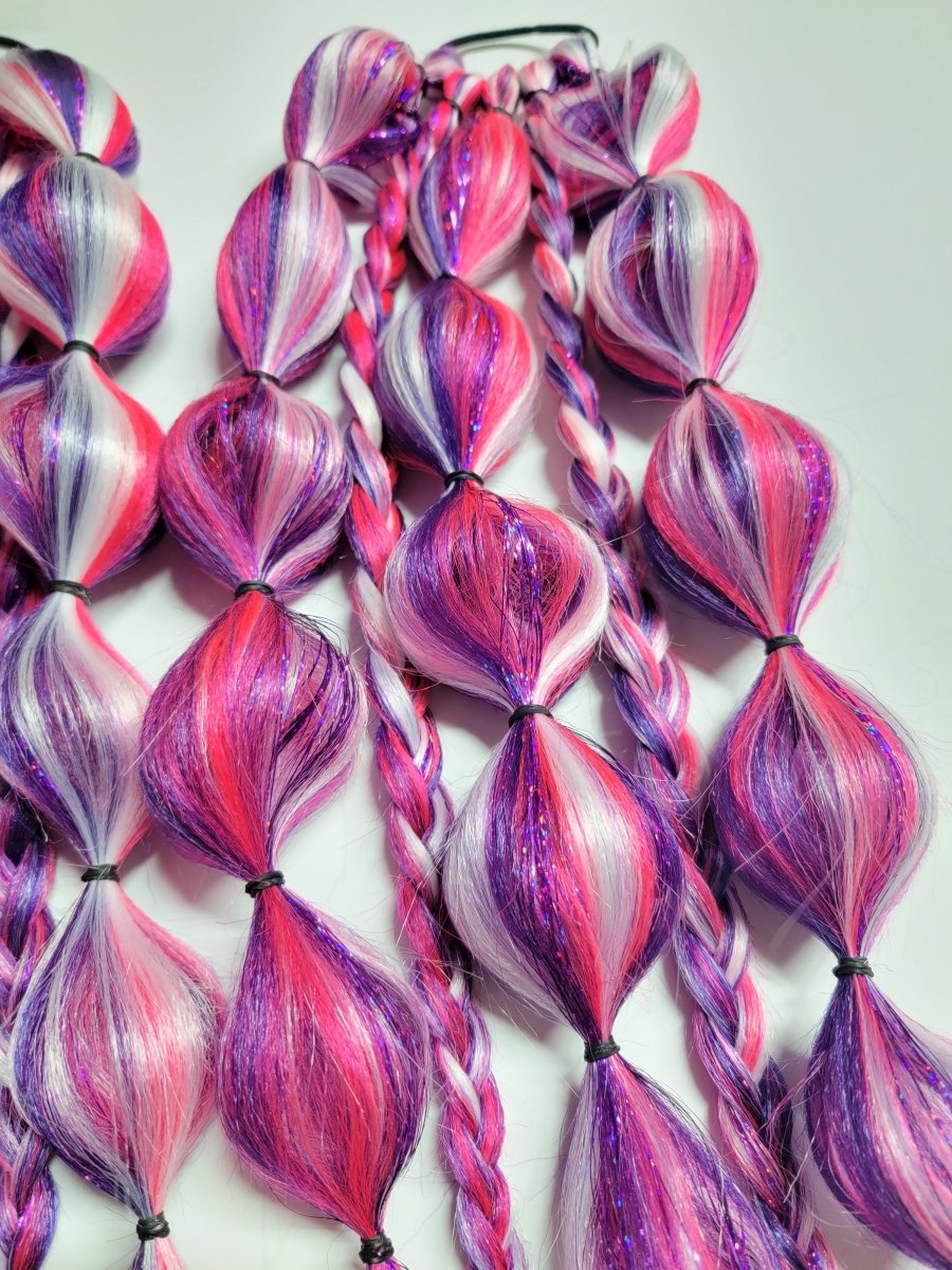 Pink Pony Club Festival Braid Tie In's