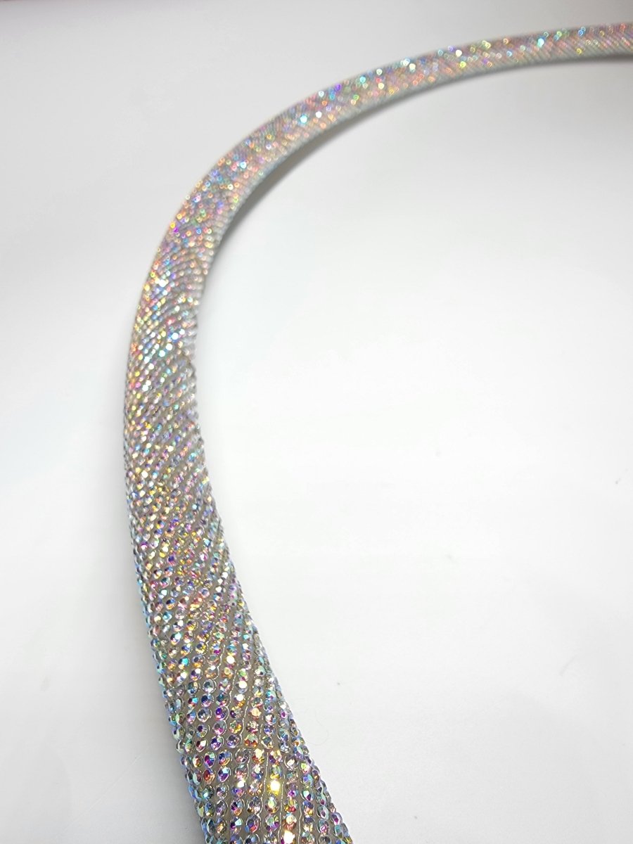 Chanel Diamond Taped Hoop