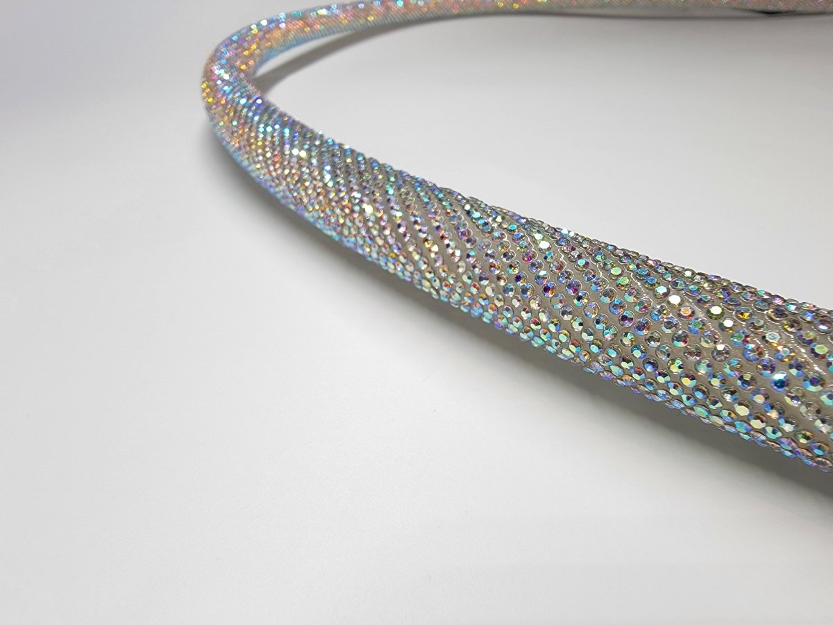 Chanel Diamond Taped Hoop