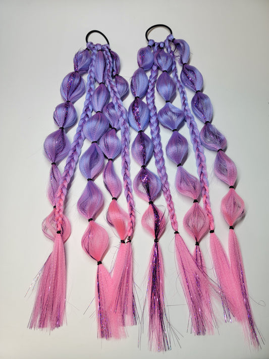 Purple Cloud Festival Braid Tie In's