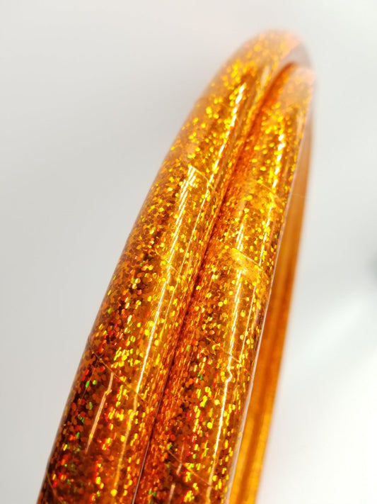 Pumpkin Spice Taped Hula Hoop