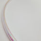 White Pearlescent Taped Hula Hoop
