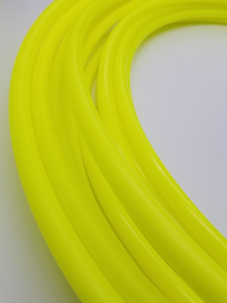 Sour Neon Sunshine- UV Yellow Polypro Bare Hoop 5/8
