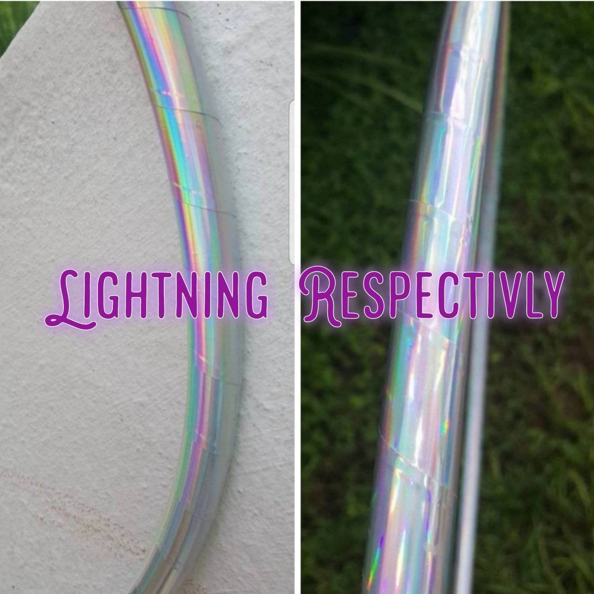 Lightning Respectivly Taped Hula Hoop