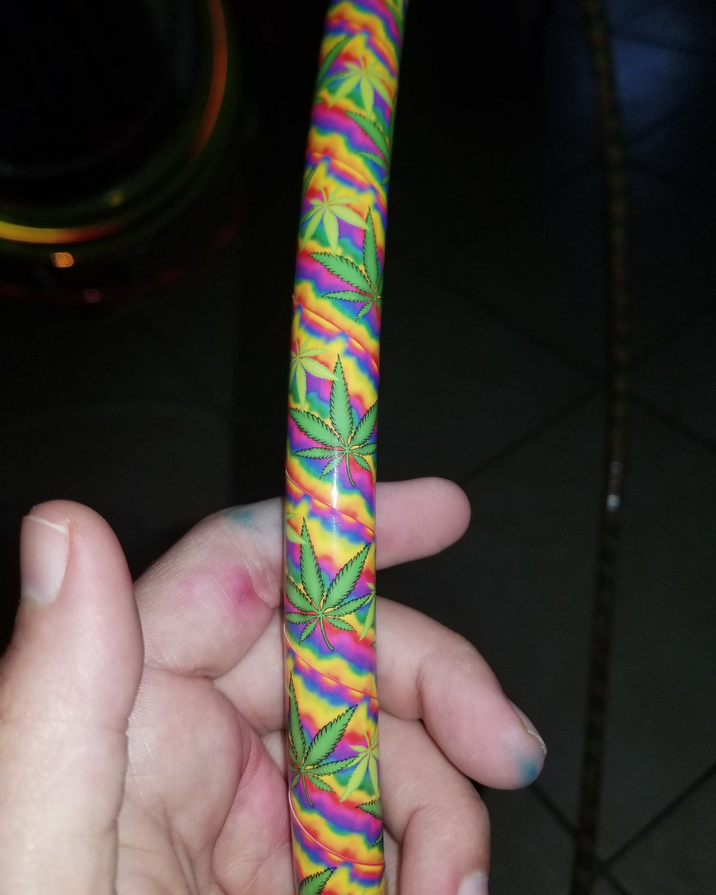 Chromatic Chronic Taped Hula Hoop Collapsible