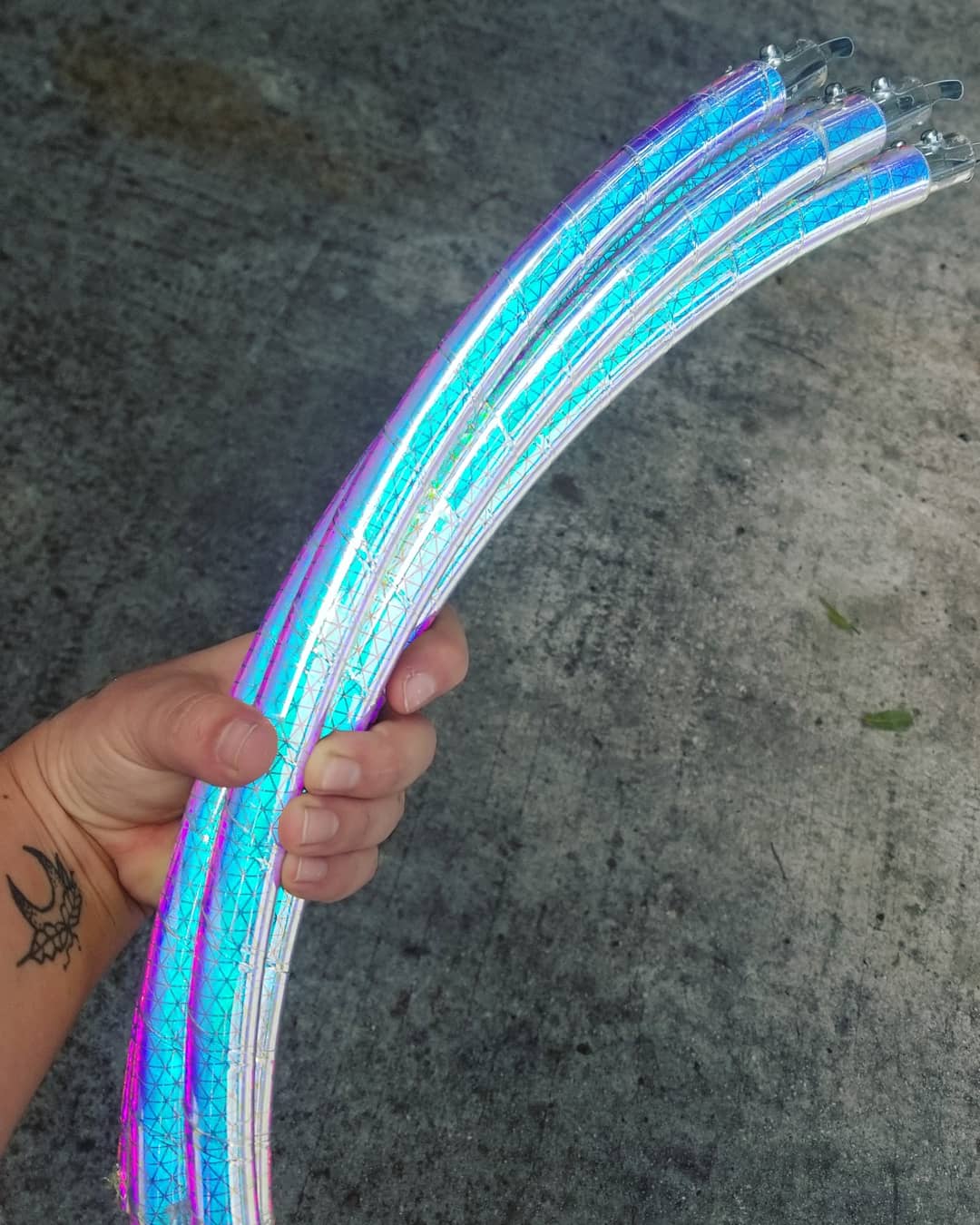 Cyber Sunset Reflective Color Morph Taped Hoop