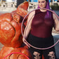 Rose Quartz Glitter Taped Hula Hoop